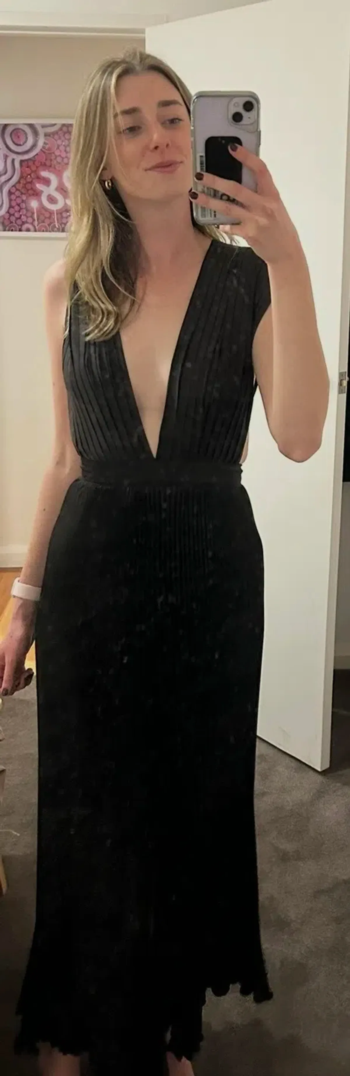 Lidee Gala dress in black, size 6 - Image 2