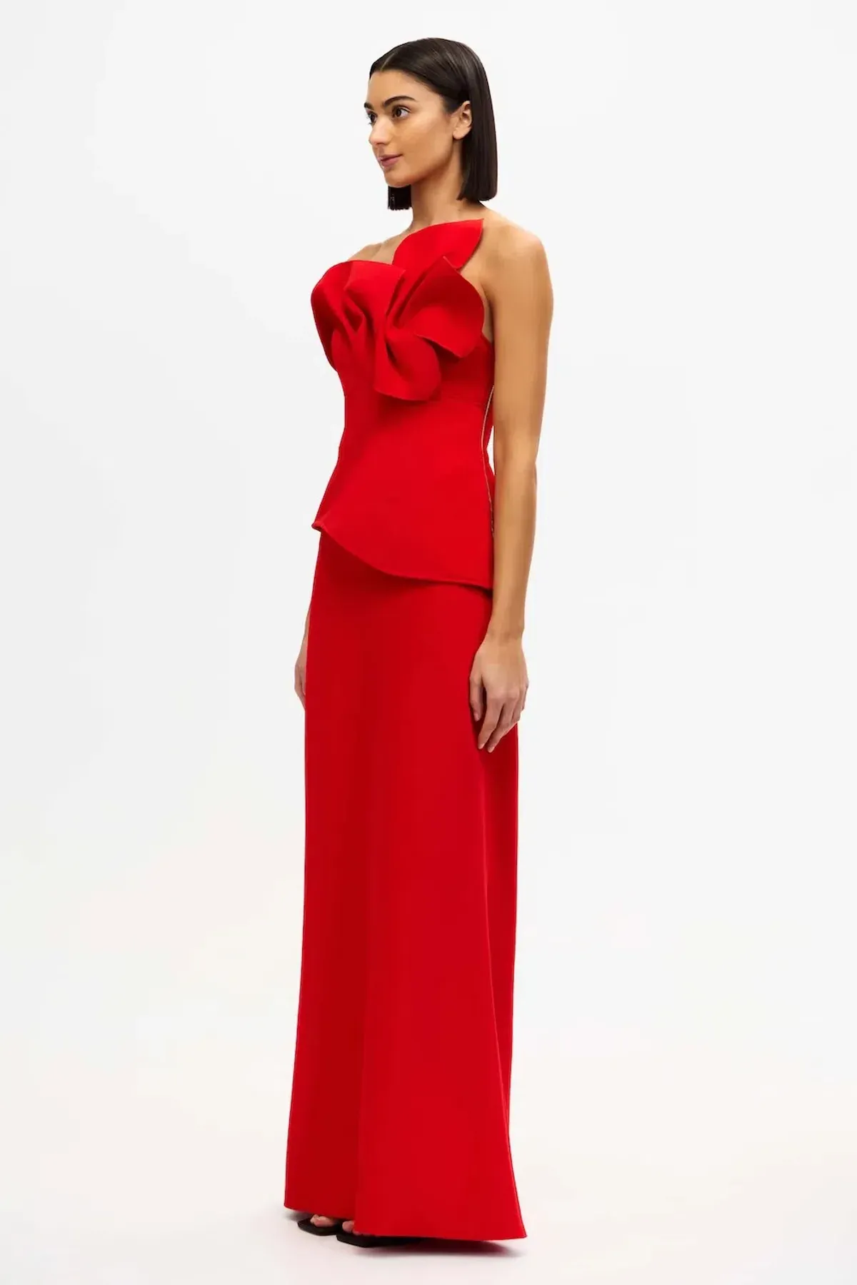 Acler Esher Maxi Dress; cherry red; size 10 - Image 2