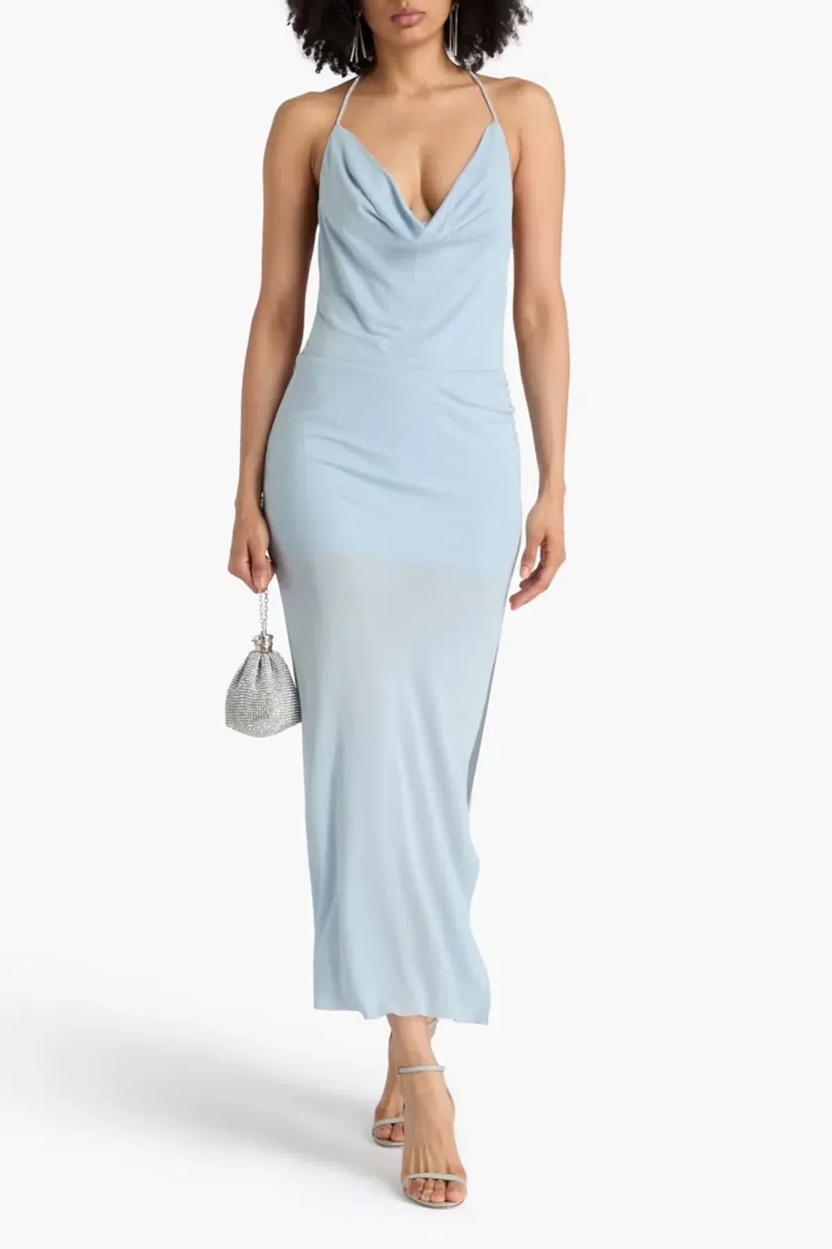 Bec & Bridge Lexie Crystal Strap Maxi Dress Blue AU 10 / M - Image 1