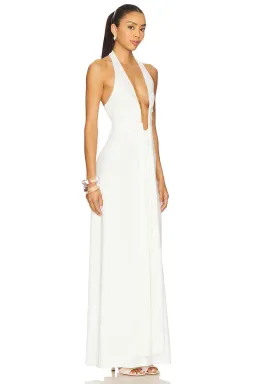 Misha Jennifer Cupro Maxi Dress White Size XXS /AU 4 for rent on The Volte - image 5