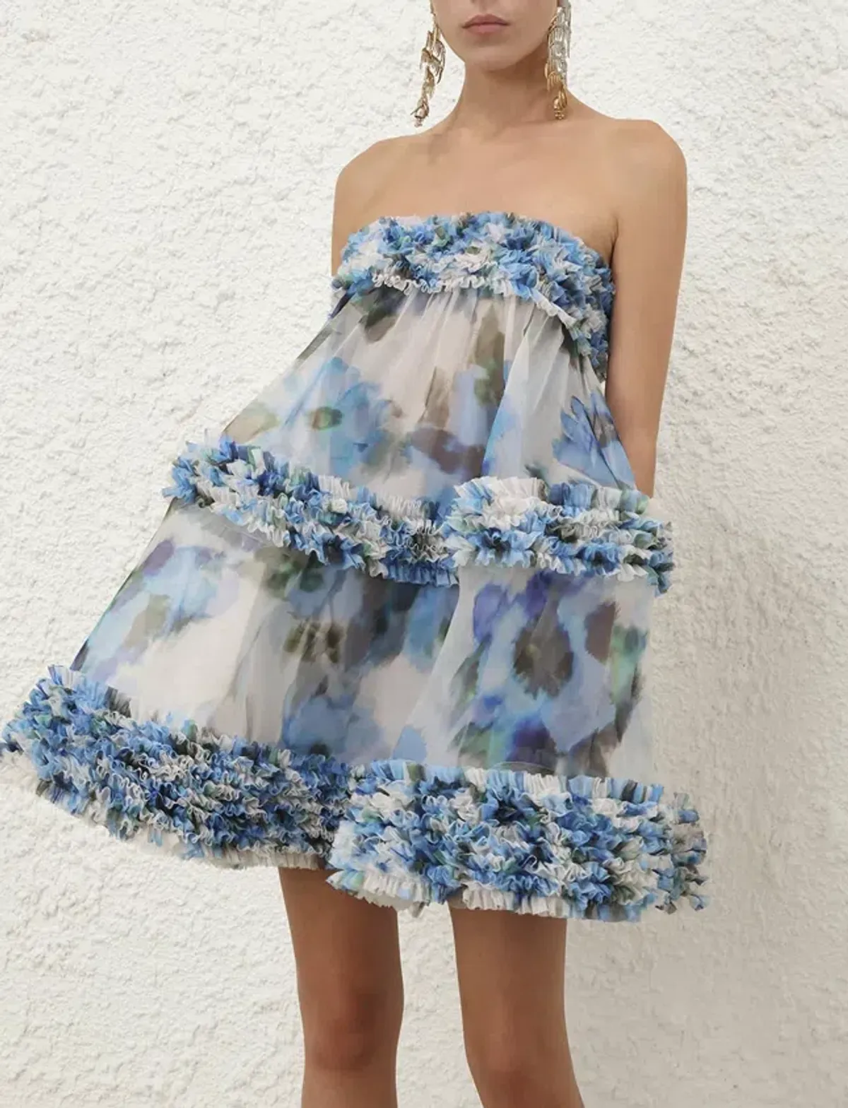 Zimmermann Alchemy Ruffle Mini Dress s0 - Image 3