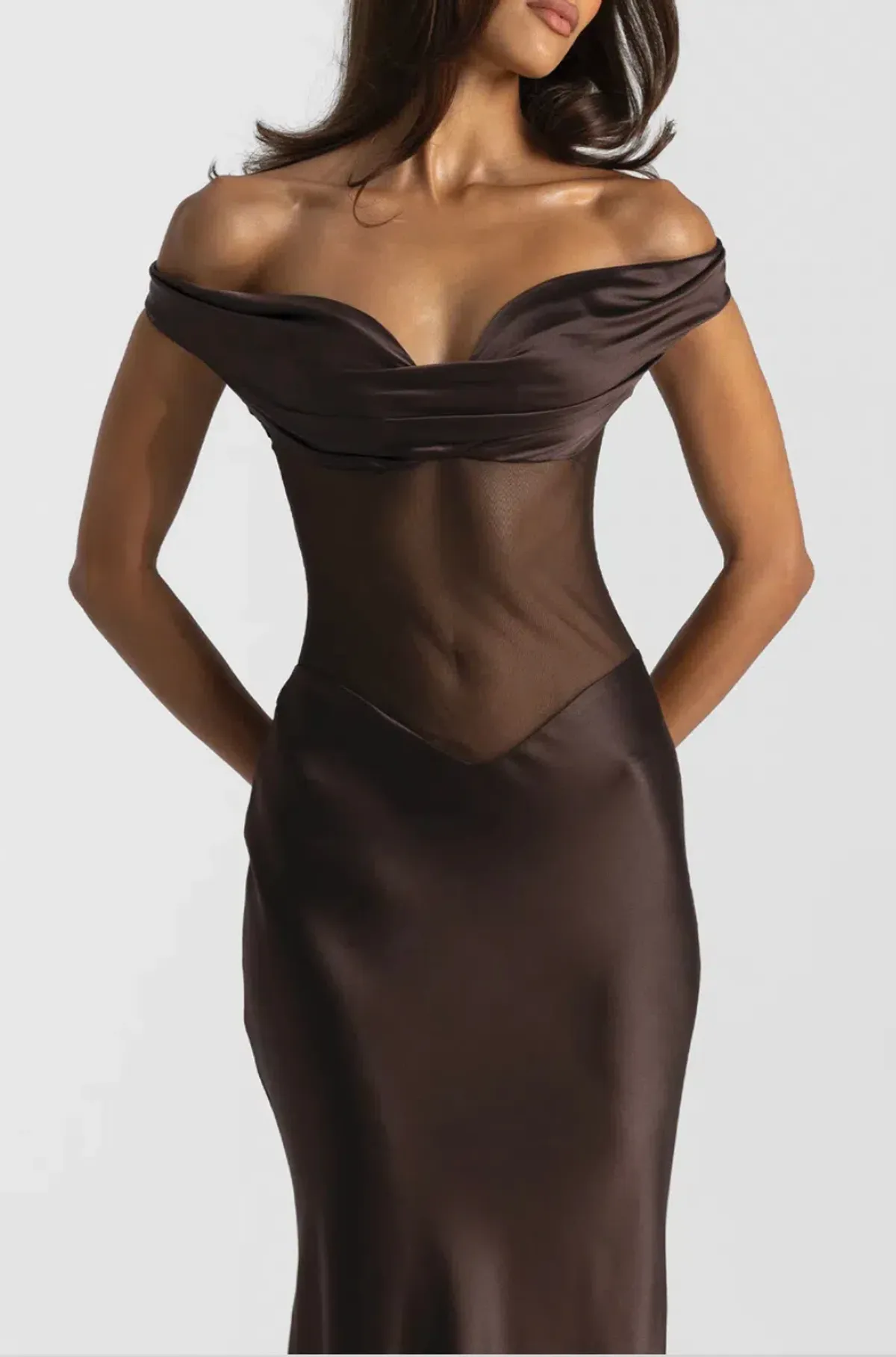 Natalie Rolt Gwenyth Gown - Espresso - Size XS - Image 2