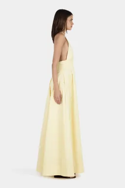 Hansen And Gretel Evalina Taffeta Gown Butter Beige Size 10 for rent on The Volte - image 4