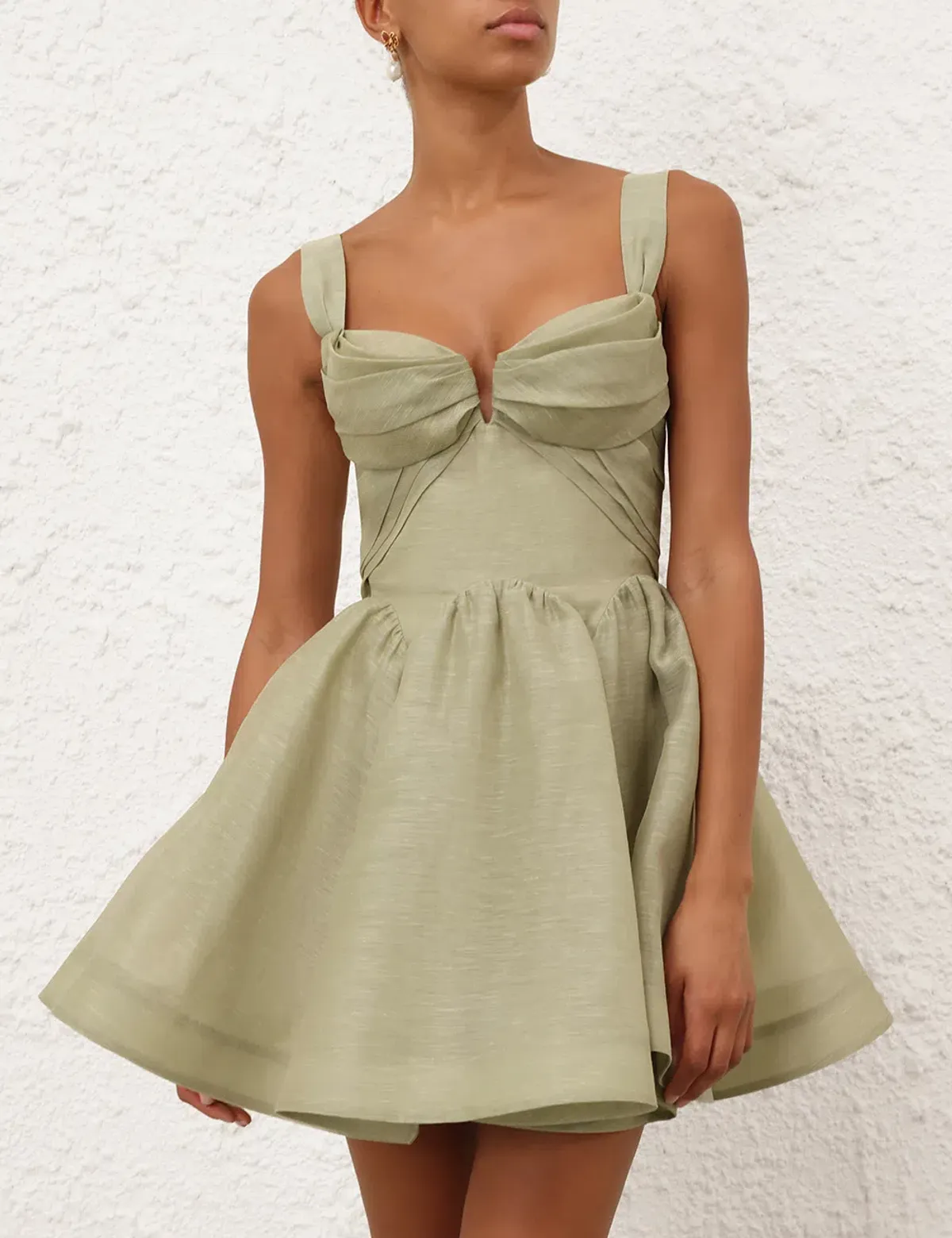 Home - ZIMMERMANN REBELLION DRAPE MINI DRESS - Image 1