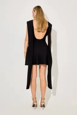 Odd Muse Drape Mini Dress size 4 for rent on The Volte - image 4