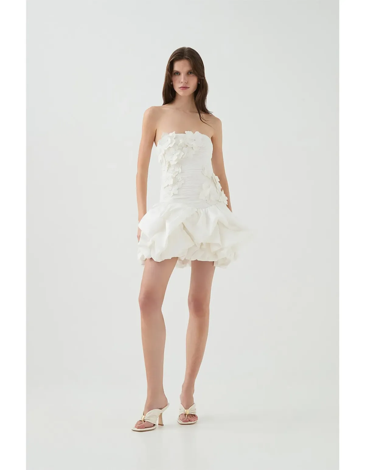 Aje Splendour Mini Dress Cream Size 16 - Image 4
