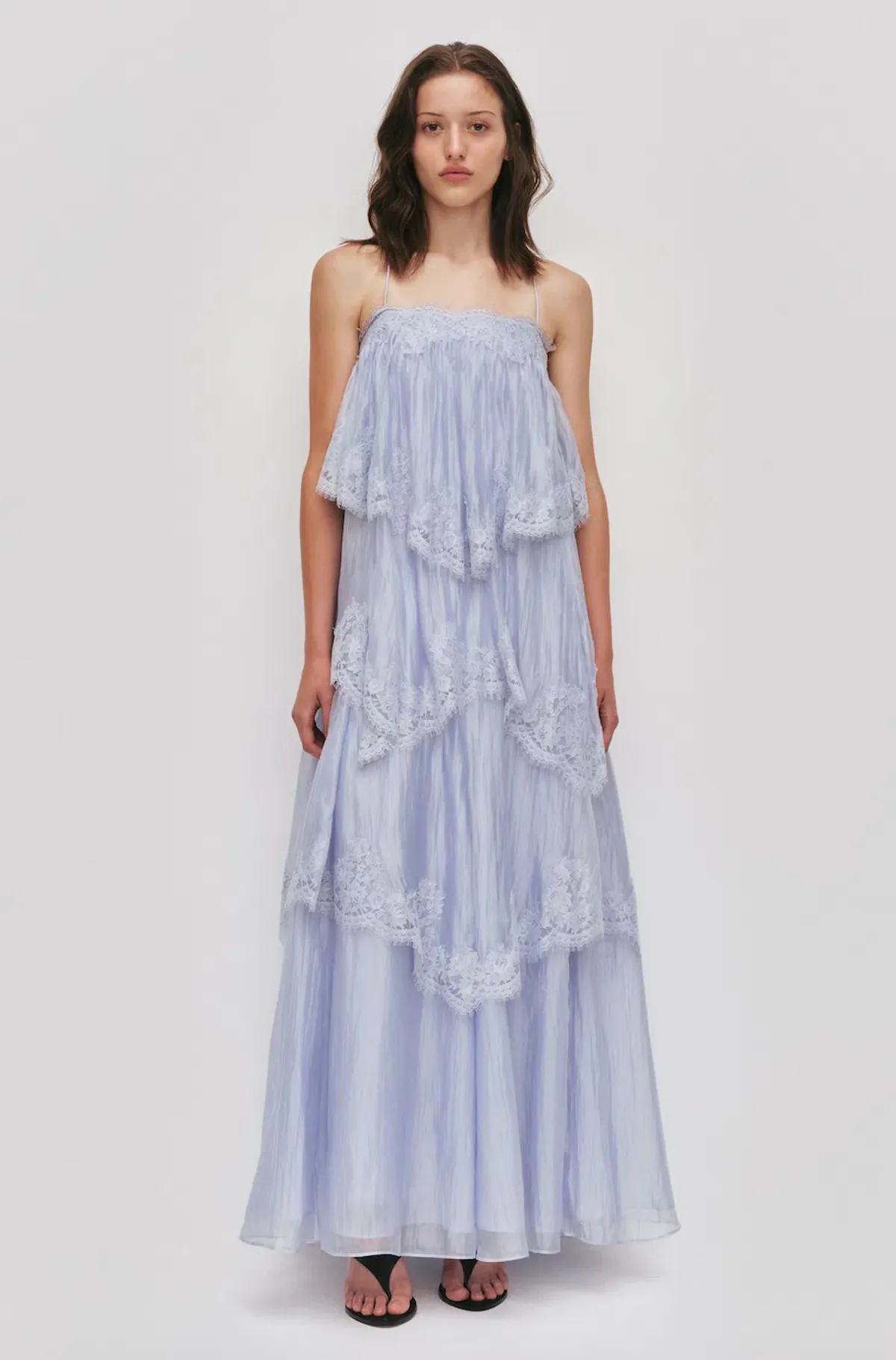 OPHELIA LACE GOWN | FRENCH BLUE - SIZE 6-8 - Image 1