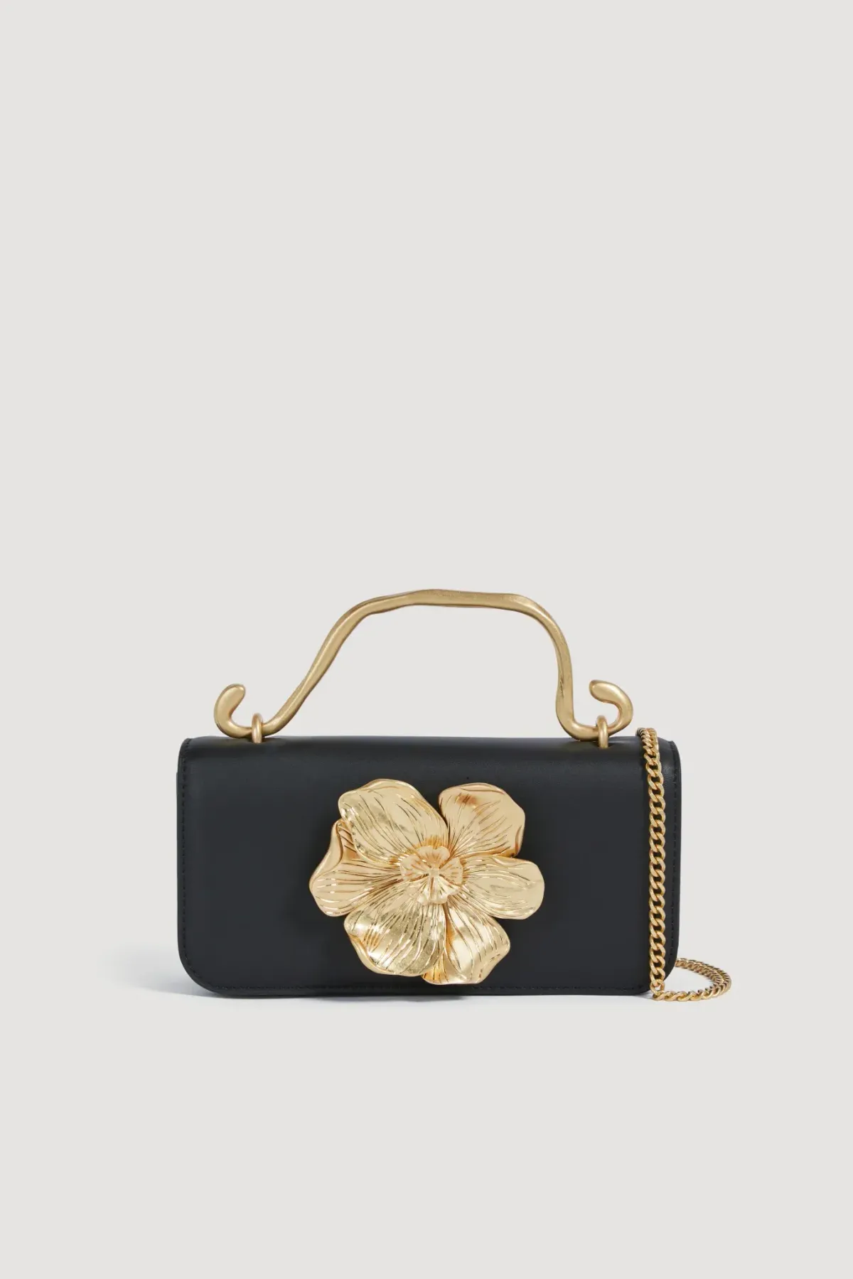 Aje Alessia Flower Clutch Black - Image 1