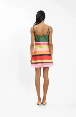 With HarperBias Mini Dress | Emerald Stripe  - Size Small for rent on The Volte - image 3