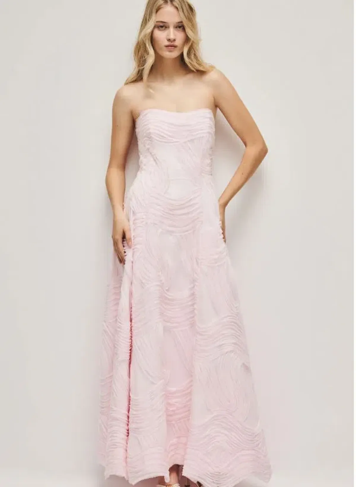 Aje Wave Gown in Pastel Pink Size 10 - Image 1