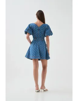 Aje Diamond logo denim mini dress sz 16 for rent on The Volte - image 3