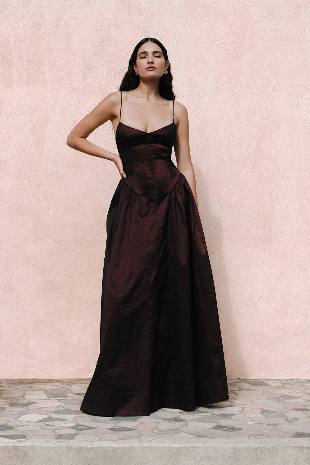 Hansen & Gretel Bellini Gown in Chocolate Size S/AU8 - Image 2