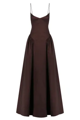 Hansen & Gretel Bellini Gown in Chocolate Size S/AU8 for rent on The Volte - image 8