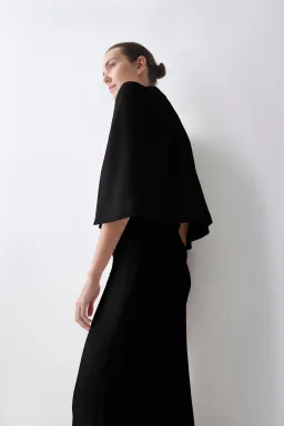 Bianca Spender Crepe Jacquette Black Size 6 for rent on The Volte - image 2