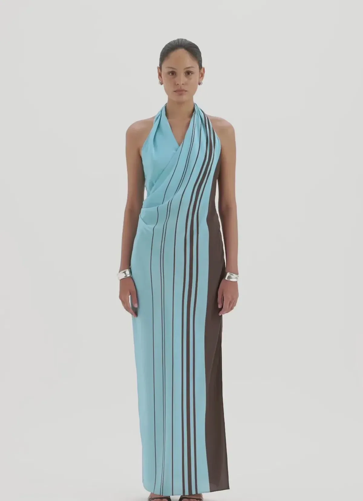 Rioja Halter Scarf Maxi Dress - Image 1