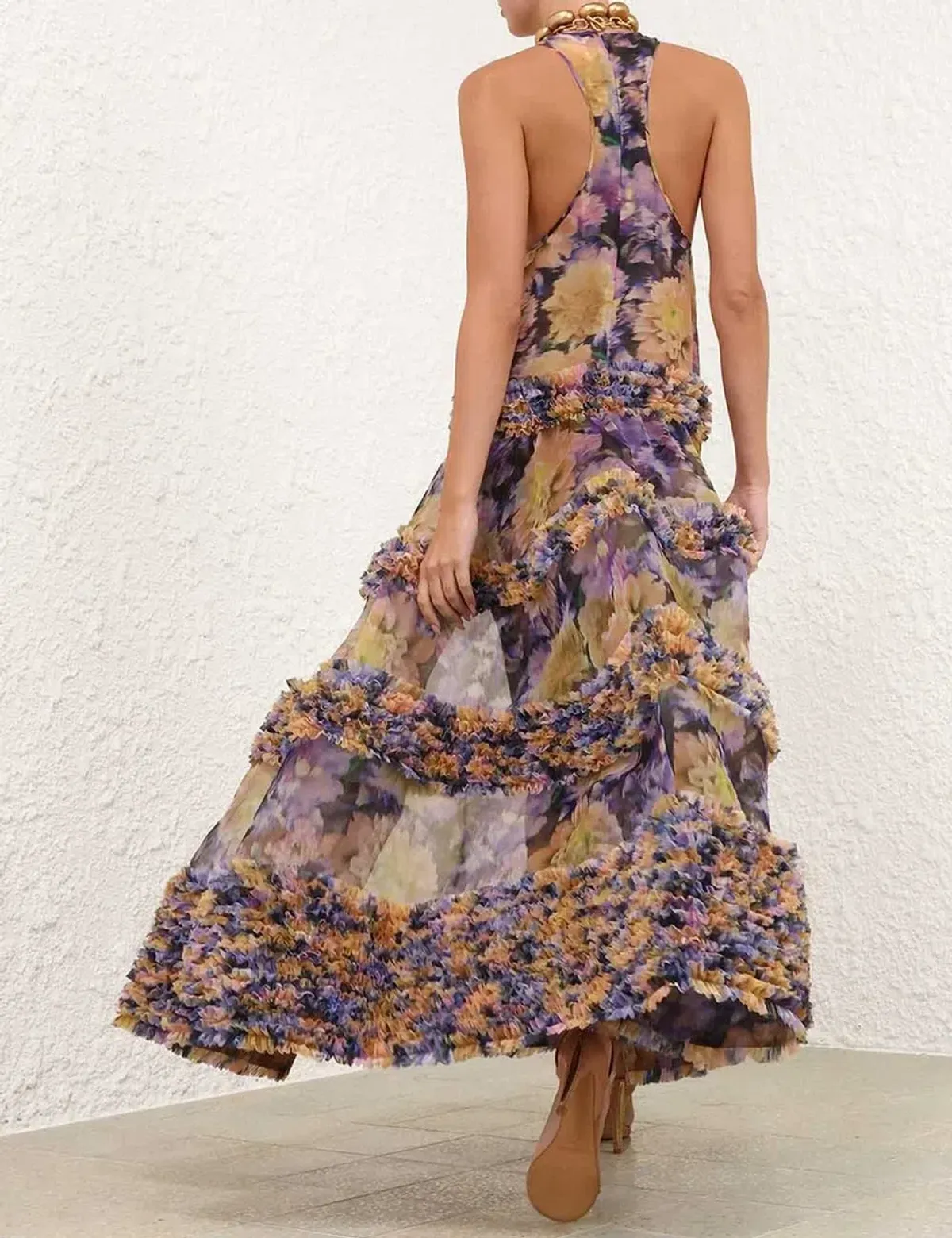 LUNA RUFFLE MAXI DRESS - Image 4