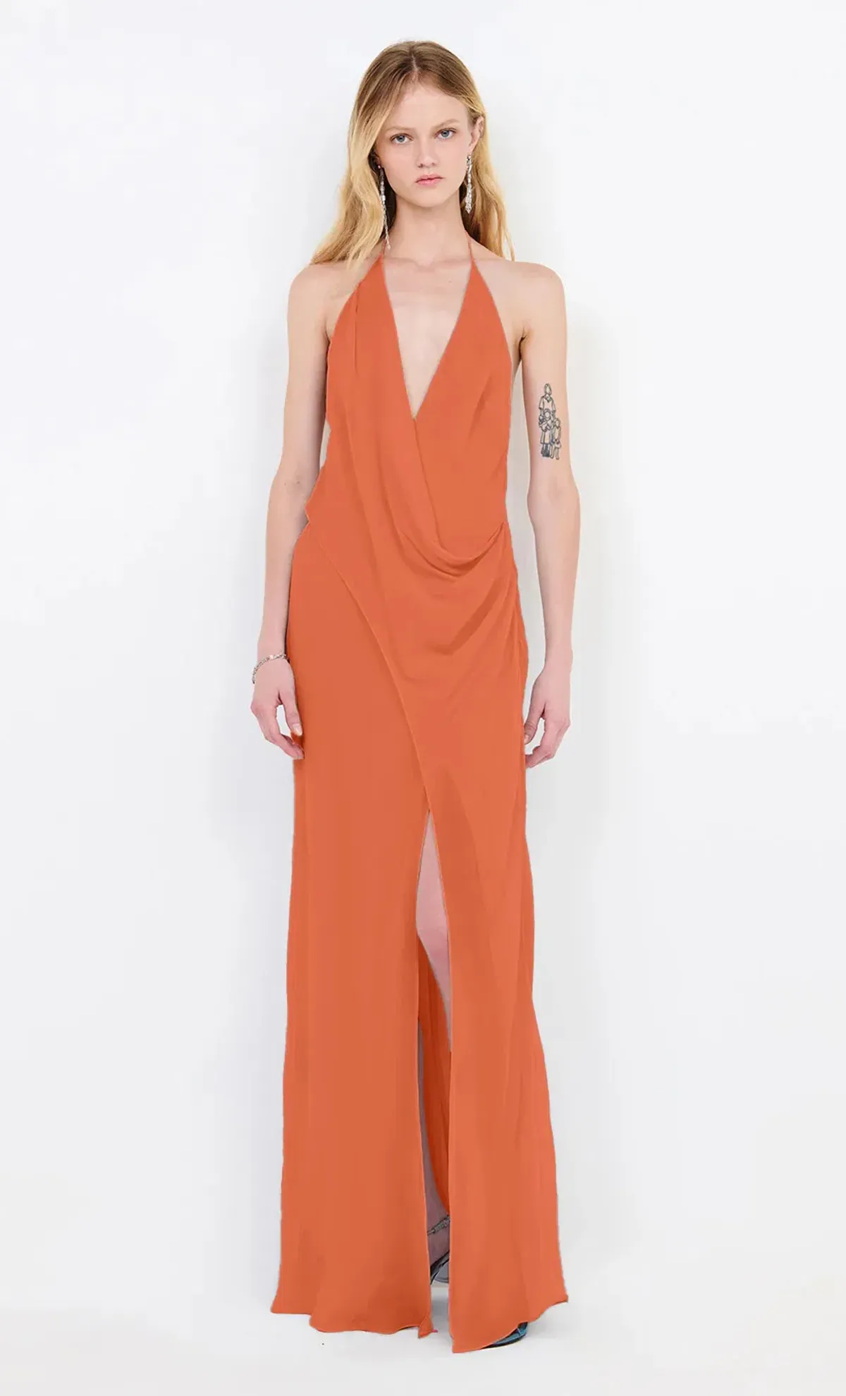 BEC & BRIDGE SABRINA DRAPE MAXI / PERSIMMON / SIZE 8 - Image 3