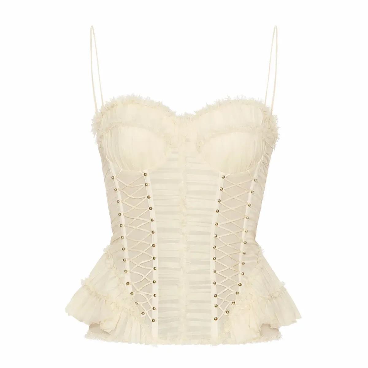 ZIMMERMAN REBELLION FRAYED CORSET - Image 2