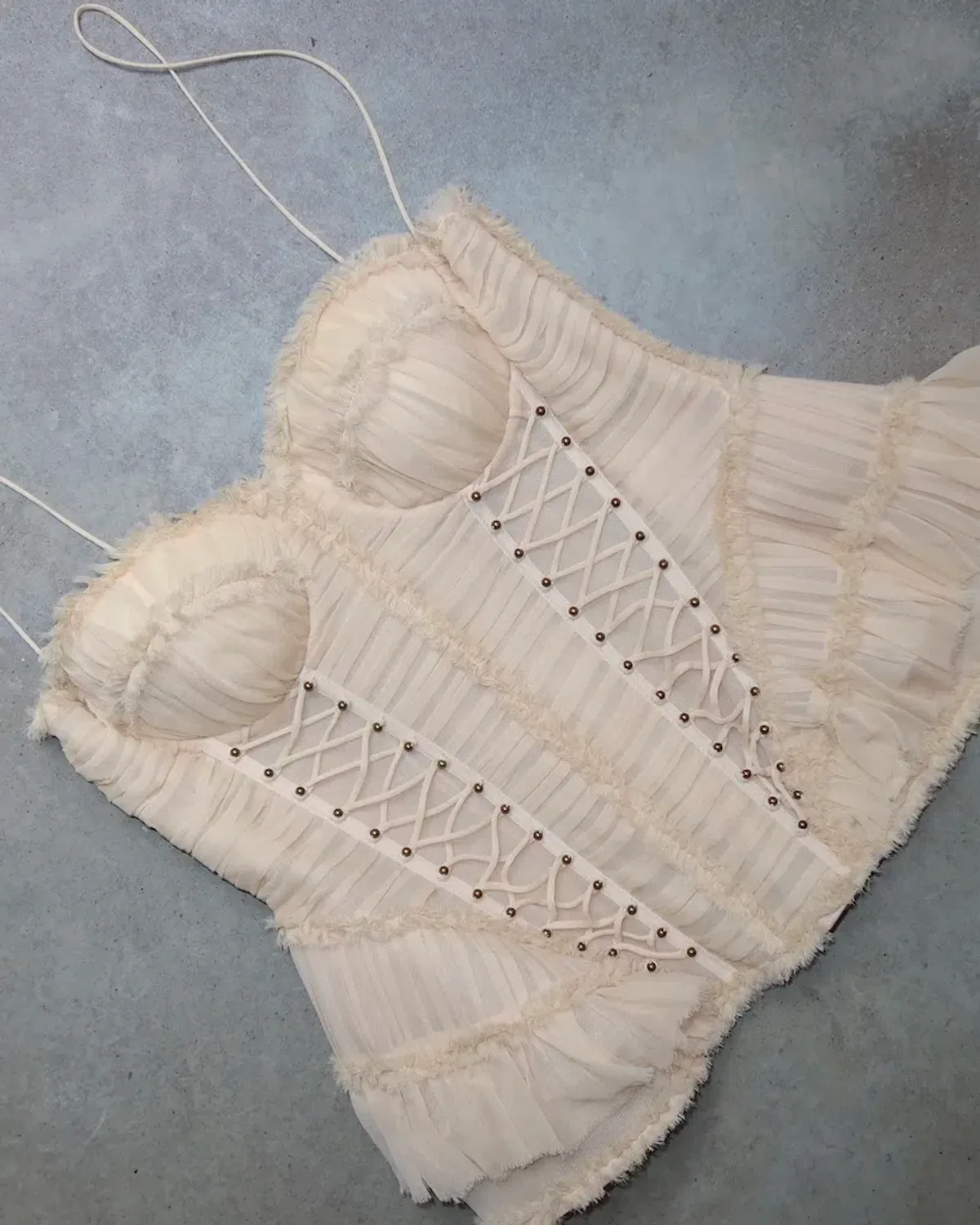 ZIMMERMAN REBELLION FRAYED CORSET - Image 4