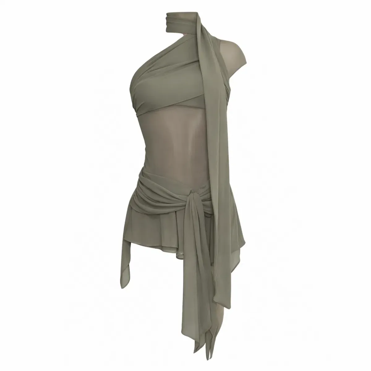 Guizio Cyrielle Dress Gunmetal - Image 2