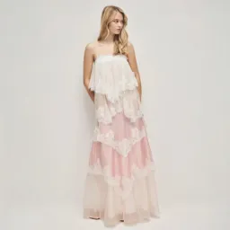 Aje Ophelia Lace Gown in Multi Size AU 10 for rent on The Volte - image 1