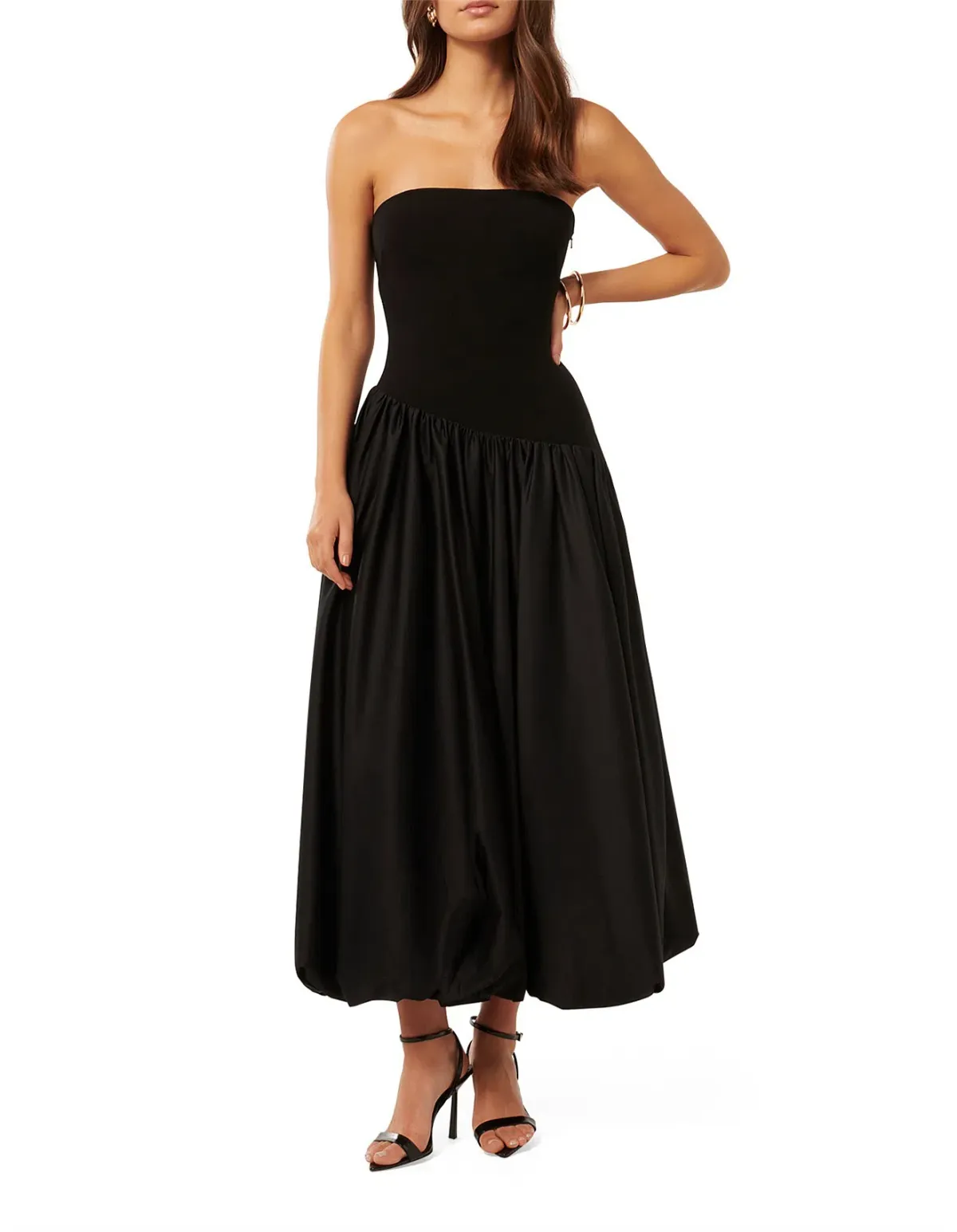 FOREVER NEW DELILAH BUBBLE HEM MIDI DRESS - Image 1