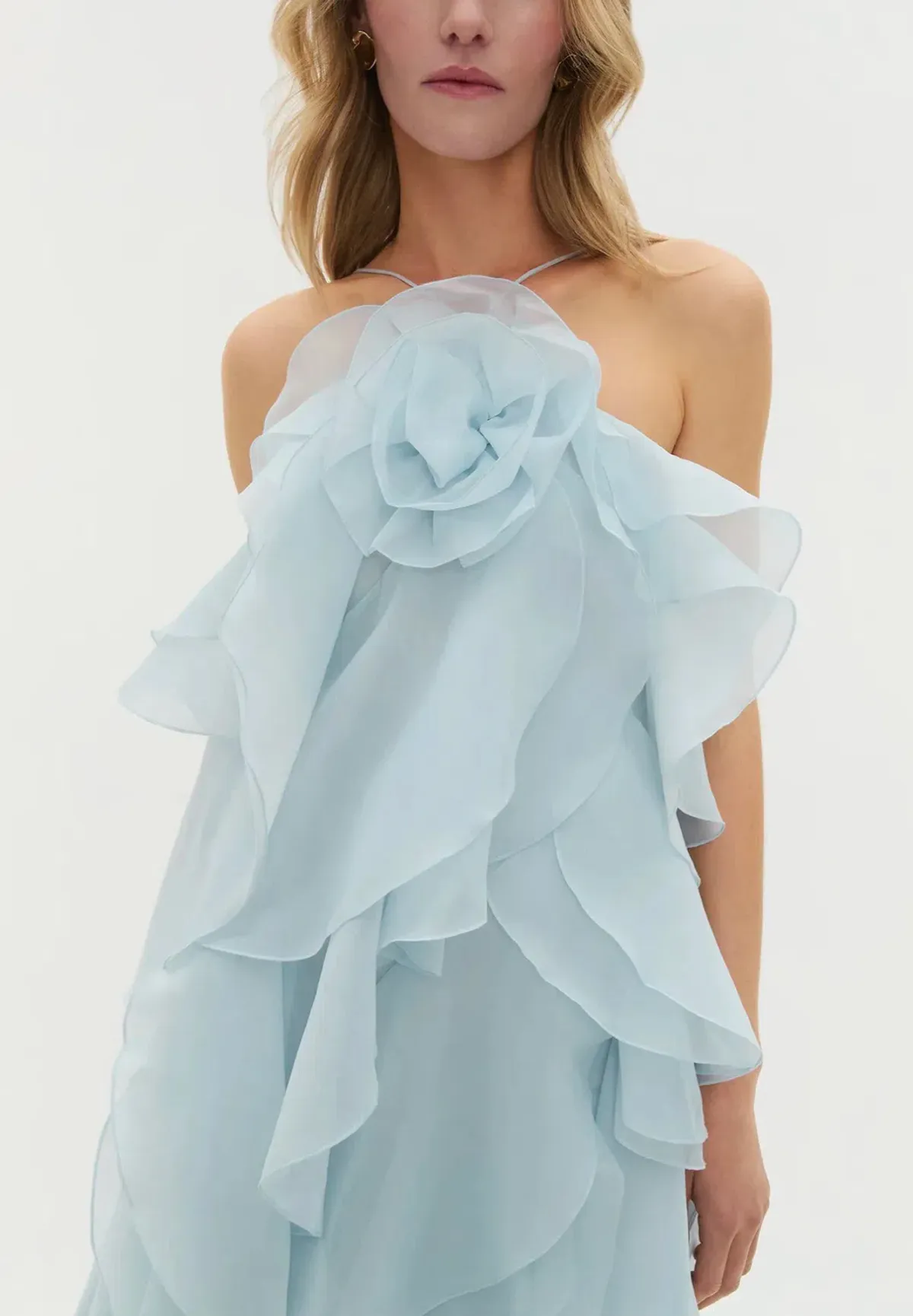 AJE Pandorea Layered Maxi Dress – Silver Blue- size 12 - Image 5