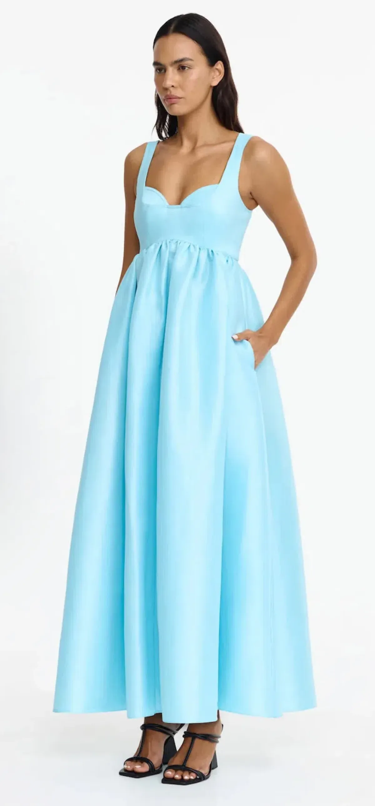 Acler- Redin Maxi Dress- Deep Sky Blue- Size 14 - Image 3