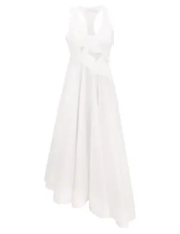 Zimmermann Luna Applique Midi Dress Ivory Size 2 for rent on The Volte - image 1