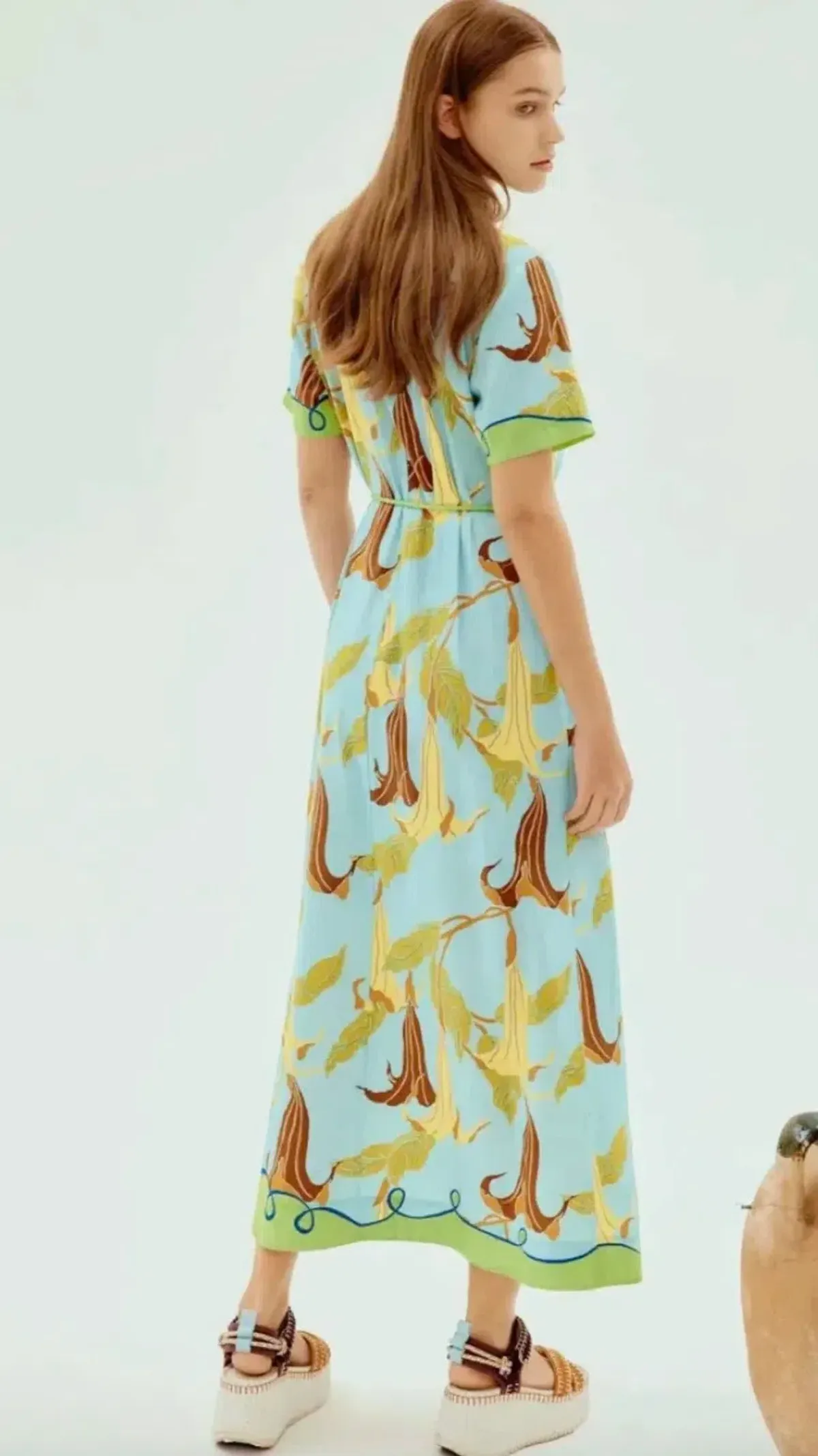 Alemais Rafaela Midi Shirtdress s.16 Green & Blue Dress - Image 2