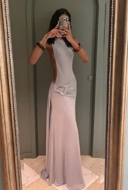 Ance Gria Gaia gown - Silver M for rent on The Volte - image 1