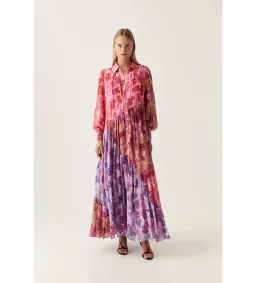 Aje Collisions Maxi Dress Kaleidoscopic Rose Size 14 for rent on The Volte - image 3