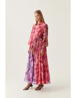 Aje Collisions Maxi Dress Kaleidoscopic Rose Size 14 for rent on The Volte - image 2