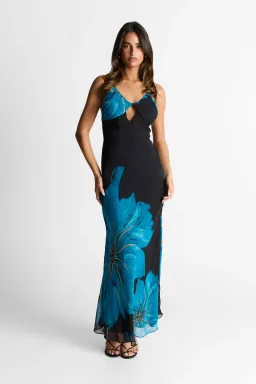 Sasha Therese Raya Maxi Dress Blue size 12 for rent on The Volte - image 1