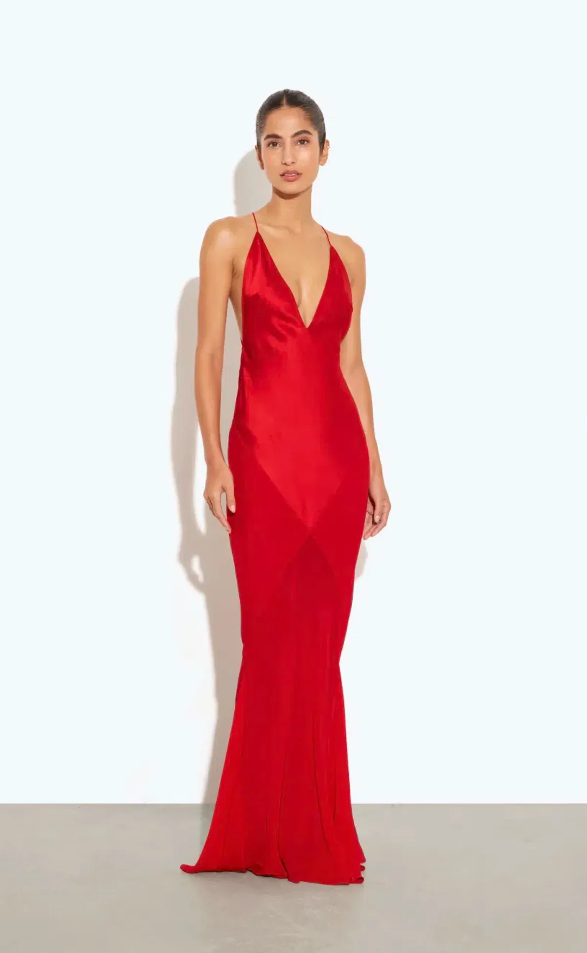 RAT & BOA - LOTUS SLIP DRESS RED - Image 2