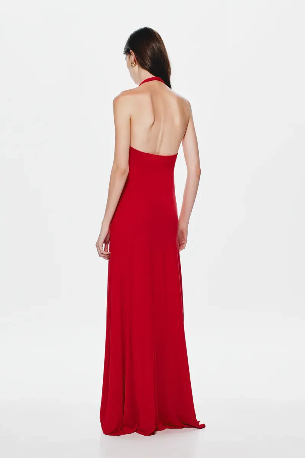 MISHA THE JENNIFER CUPRO DRESS CHERRY - Image 2
