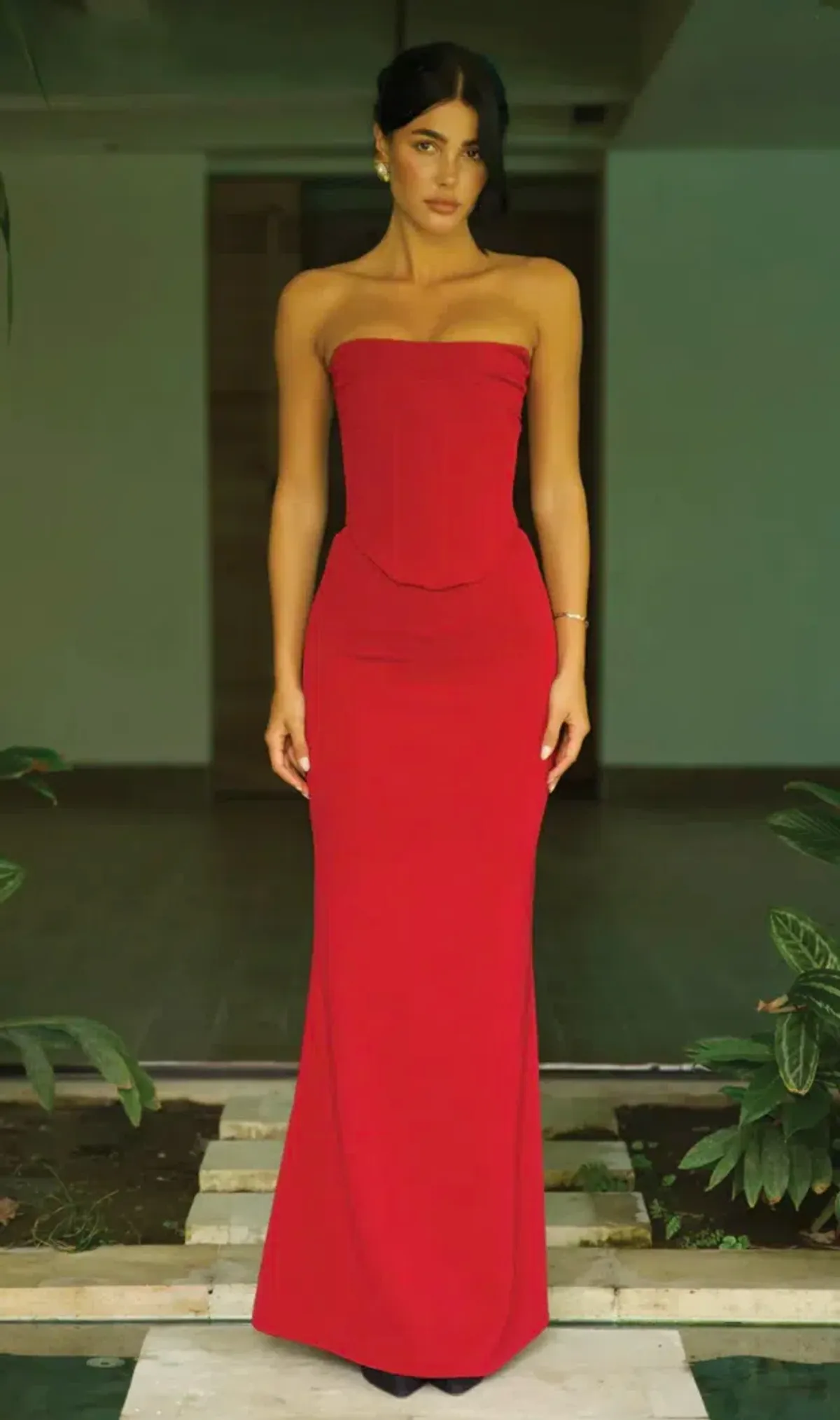LOUIE GOWN | WINE | XS - Image 1
