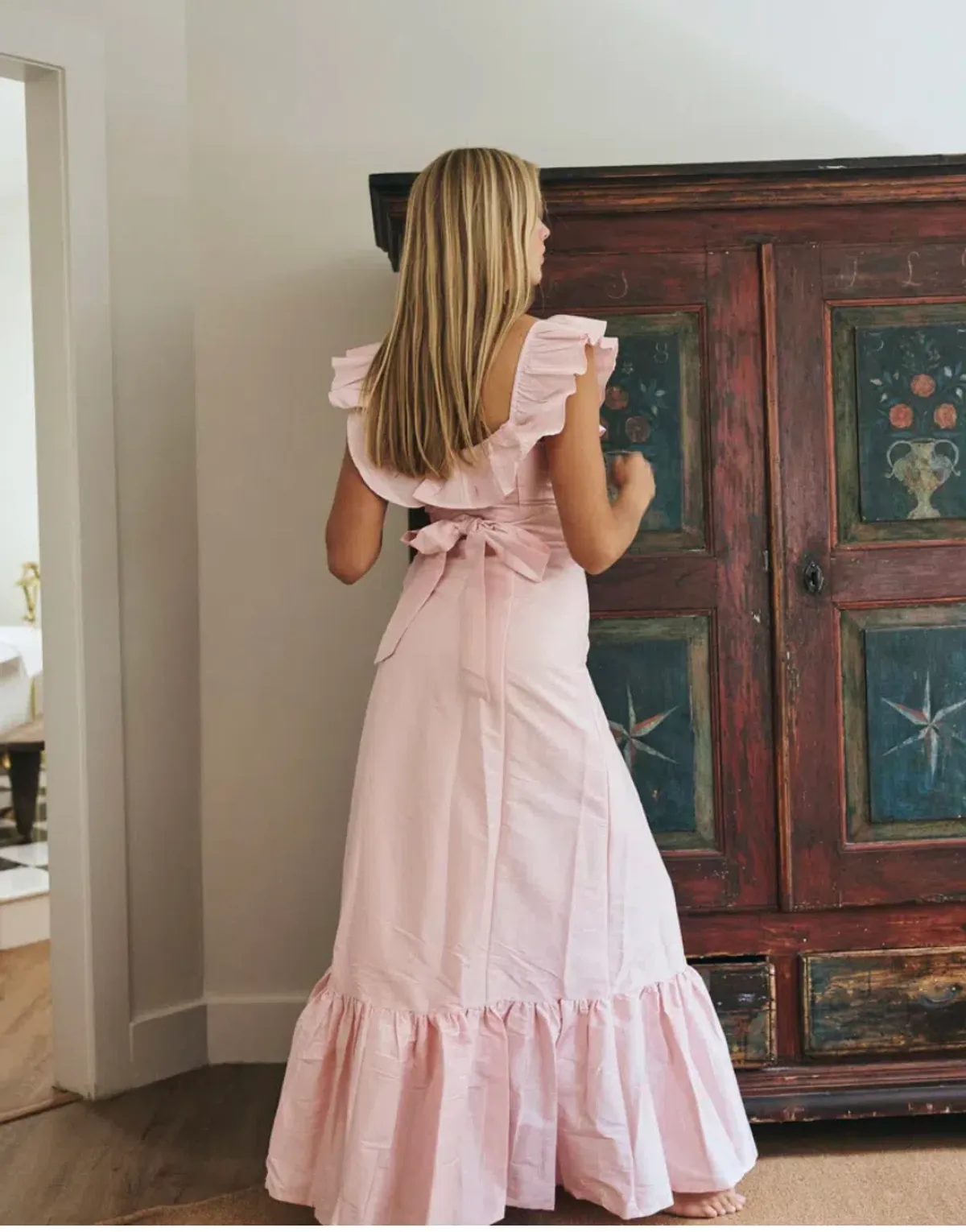 Louise New York - THE CAMILLE DRESS IN POWDER PINK - size 8 - Image 2