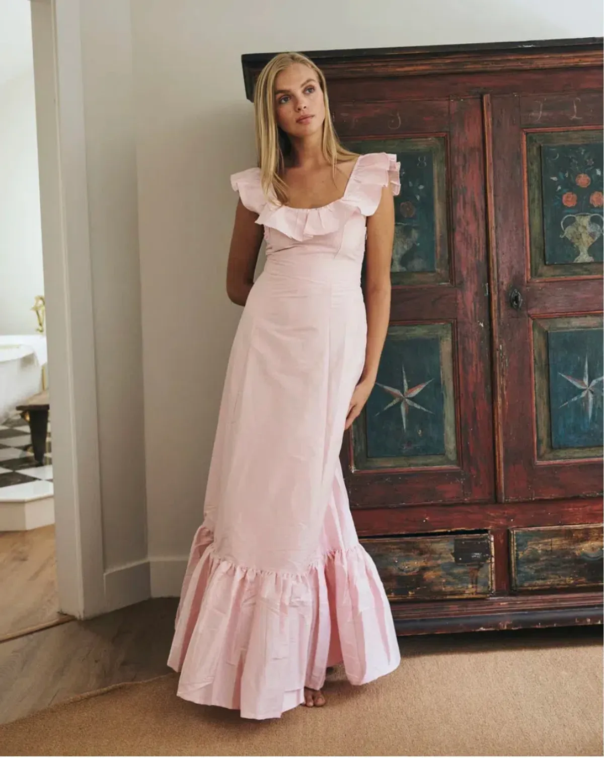 Louise New York - THE CAMILLE DRESS IN POWDER PINK - size 8 - Image 1