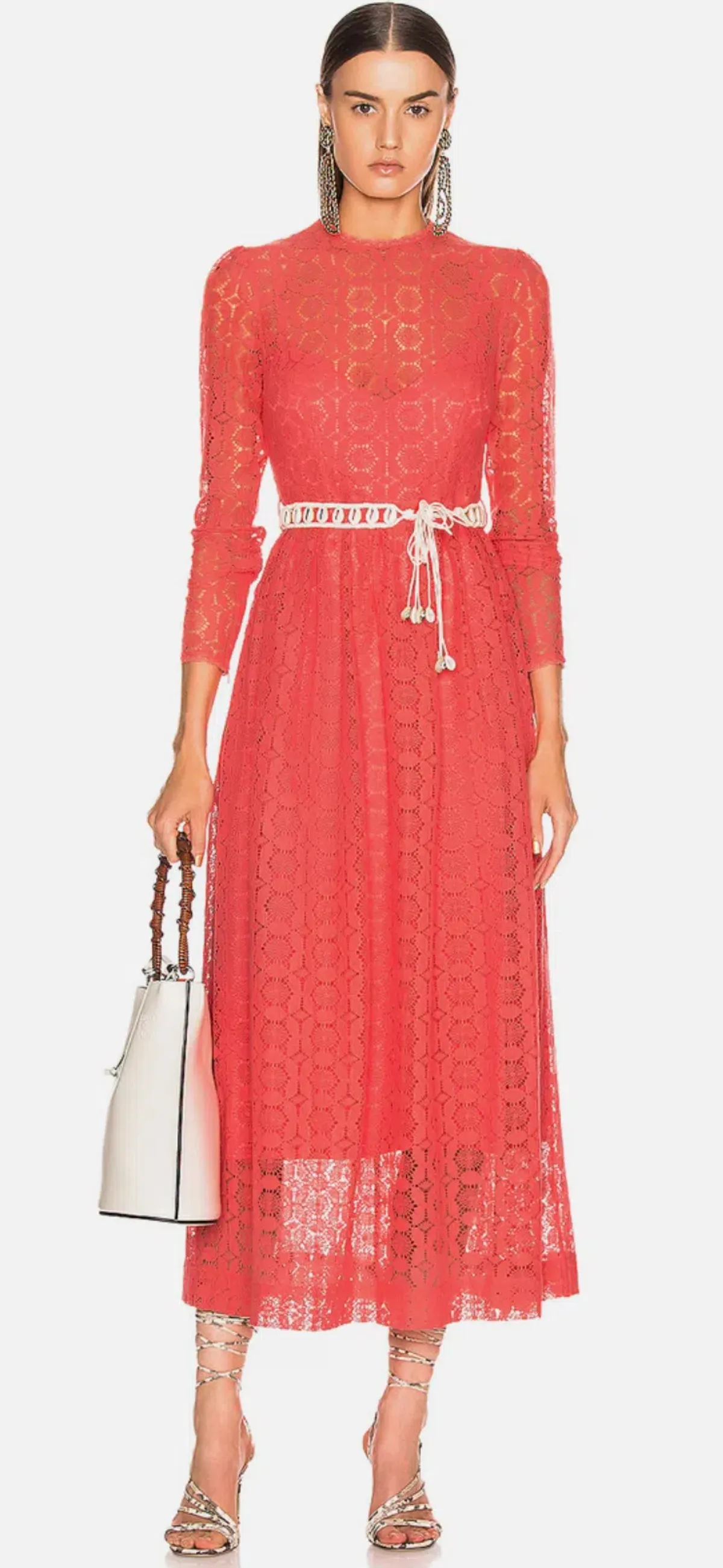 Zimmermann Allia High Neck Lace Dress (Size: AU 0) - Image 2