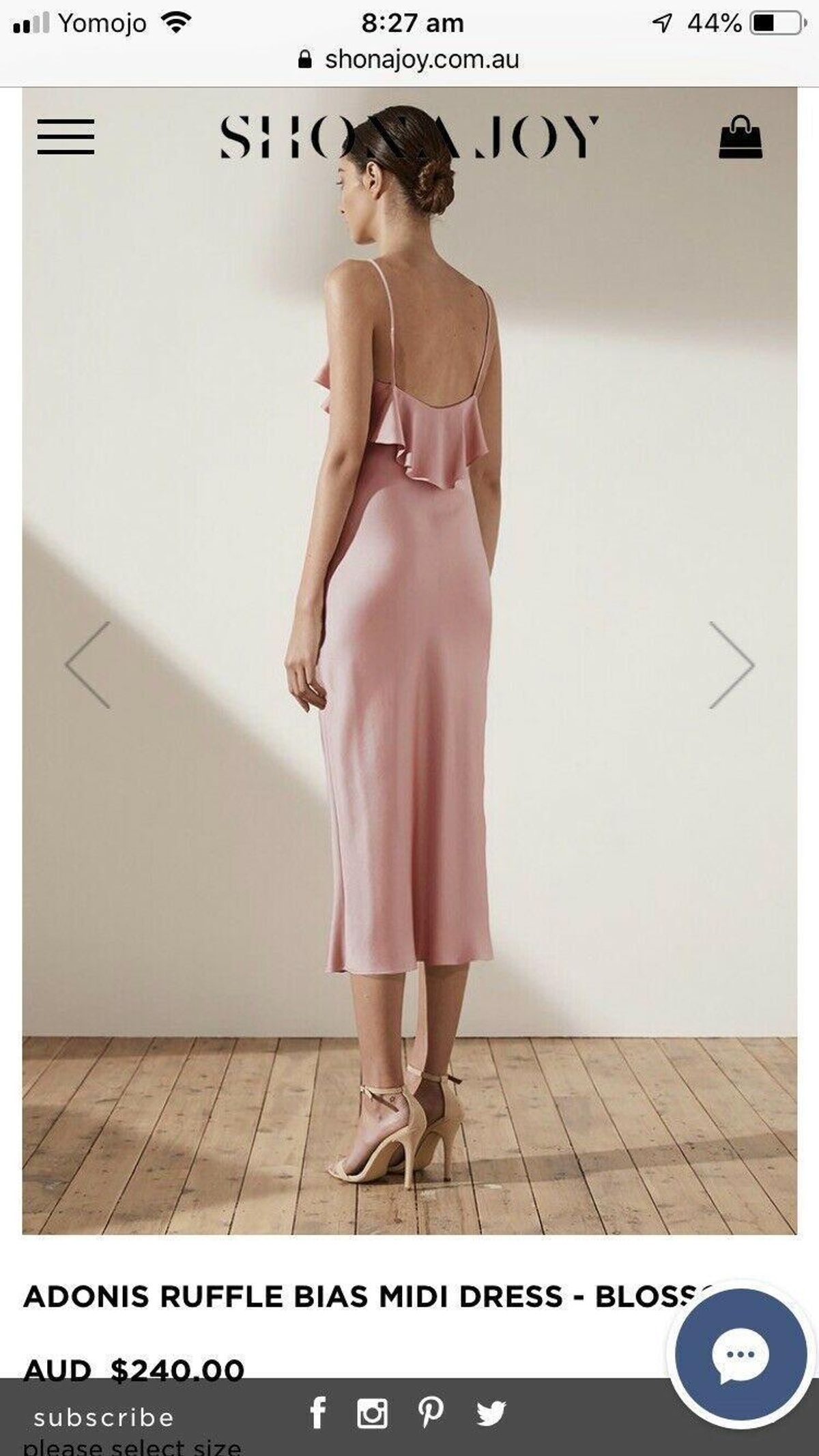  Bias Ruffled Midi Dress - Image 2