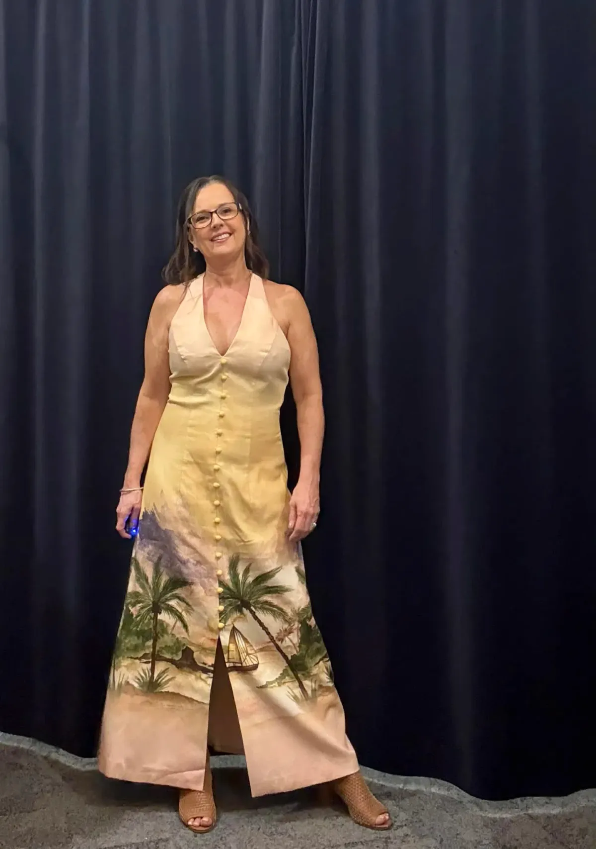SHEIKE SEASCAPE MAXI DRESS SIZE 10 - Image 4