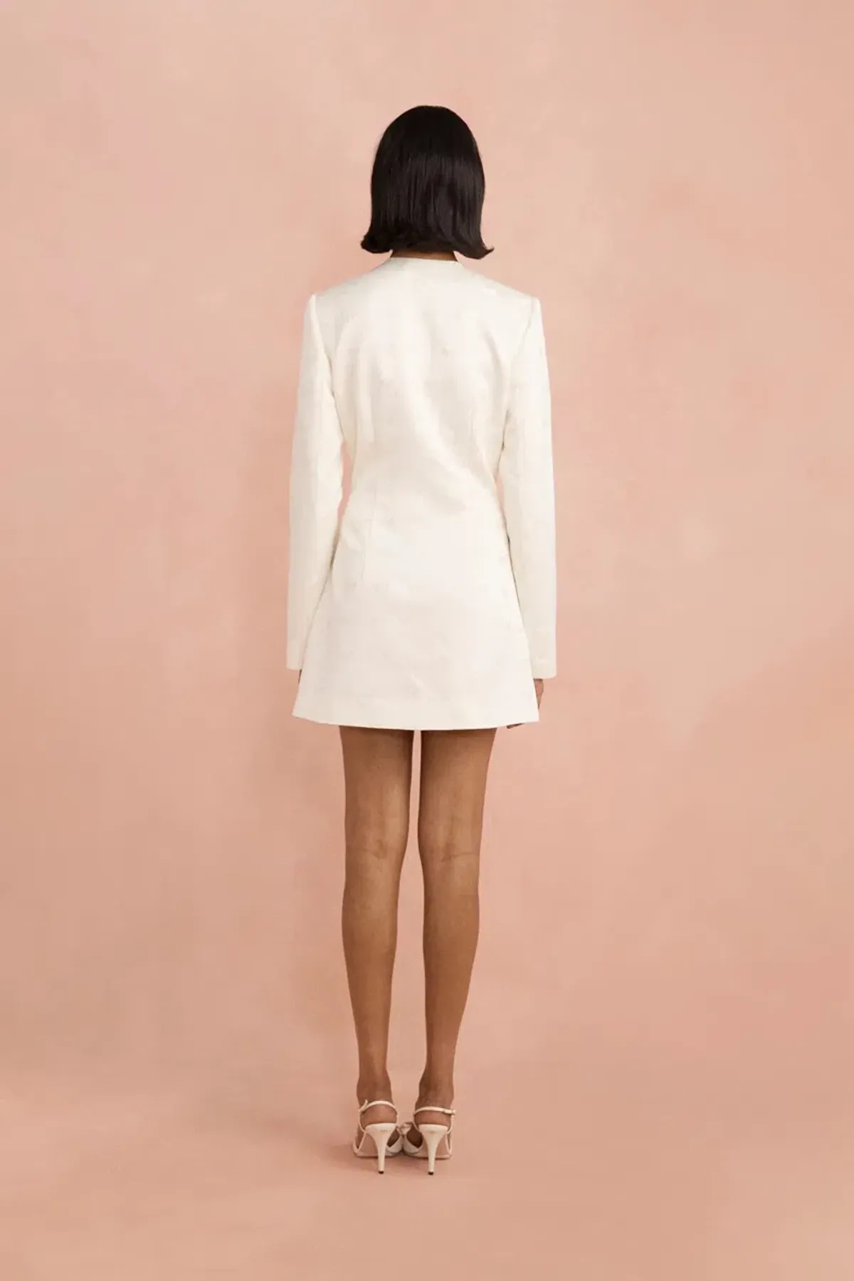 Lovaan Ruby Mini Dress Ivory Size 14 - Image 2