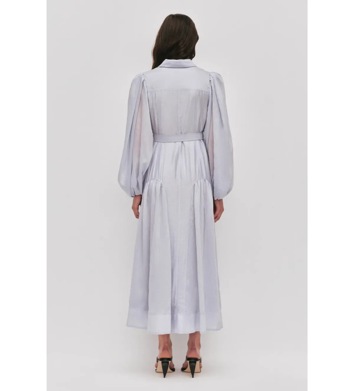Aje Colide Maxi Shirt Dress French Blue Size 10 - Image 5