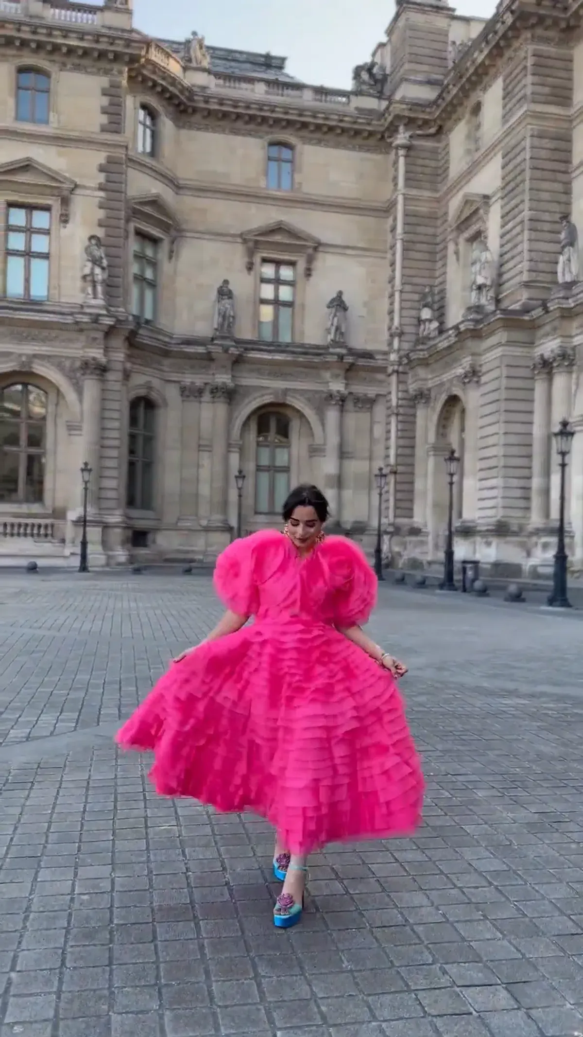 Aje Amour Ruffle Midi Dress in Pink Size AU 10 - Image 1