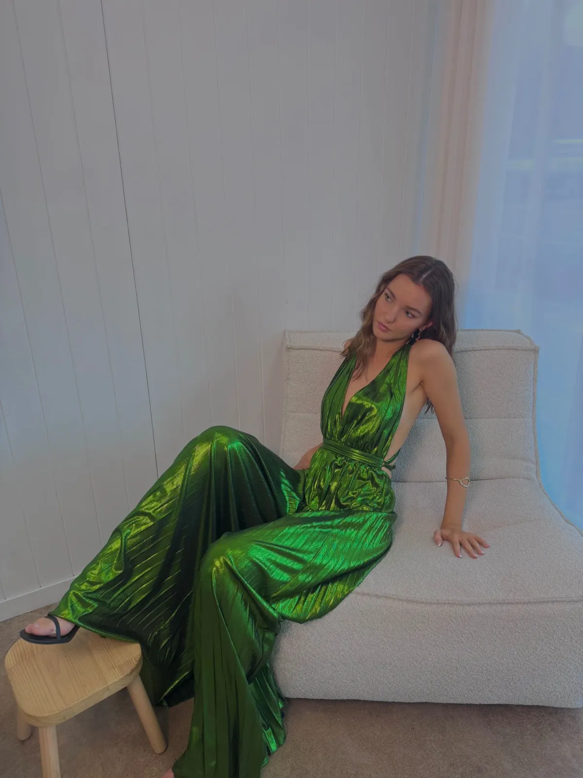 Retrofete Graciane Jumpsuit Green Size XSmall - Image 5