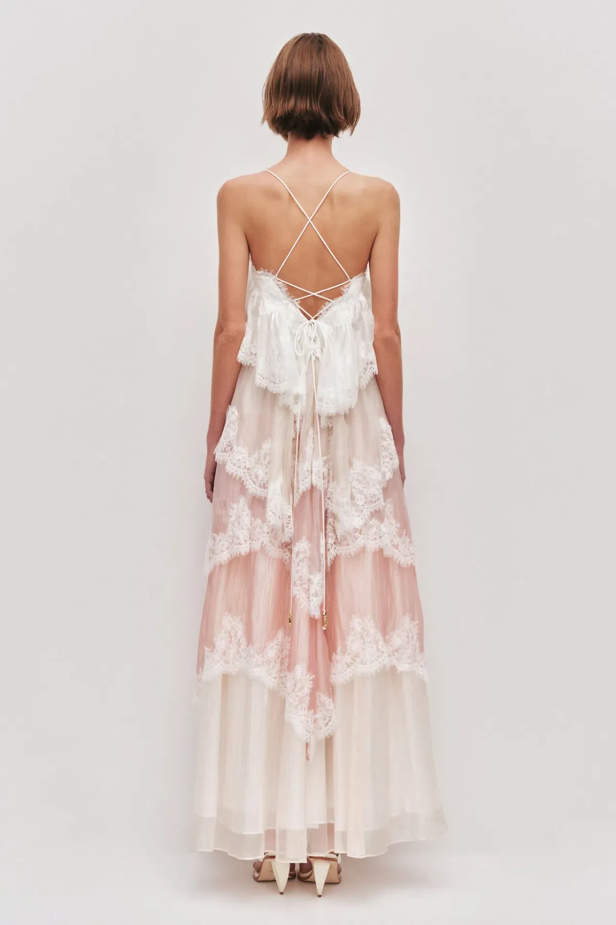 Aje Ophelia Lace Maxi Gown in Multi Size AU 8 - Image 5