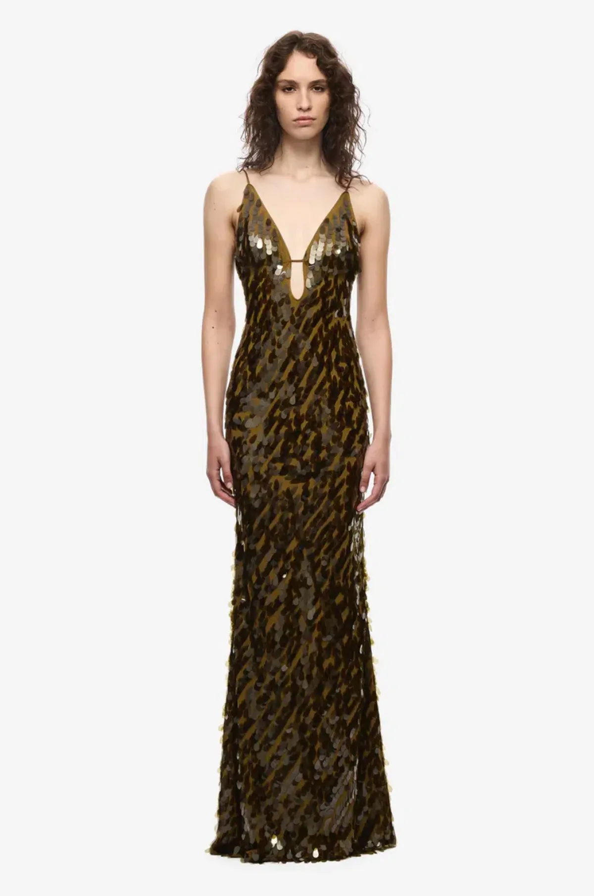 Misha The Sapphire Sequin Dress Plantation Green Size M / AU 10 - Image 6