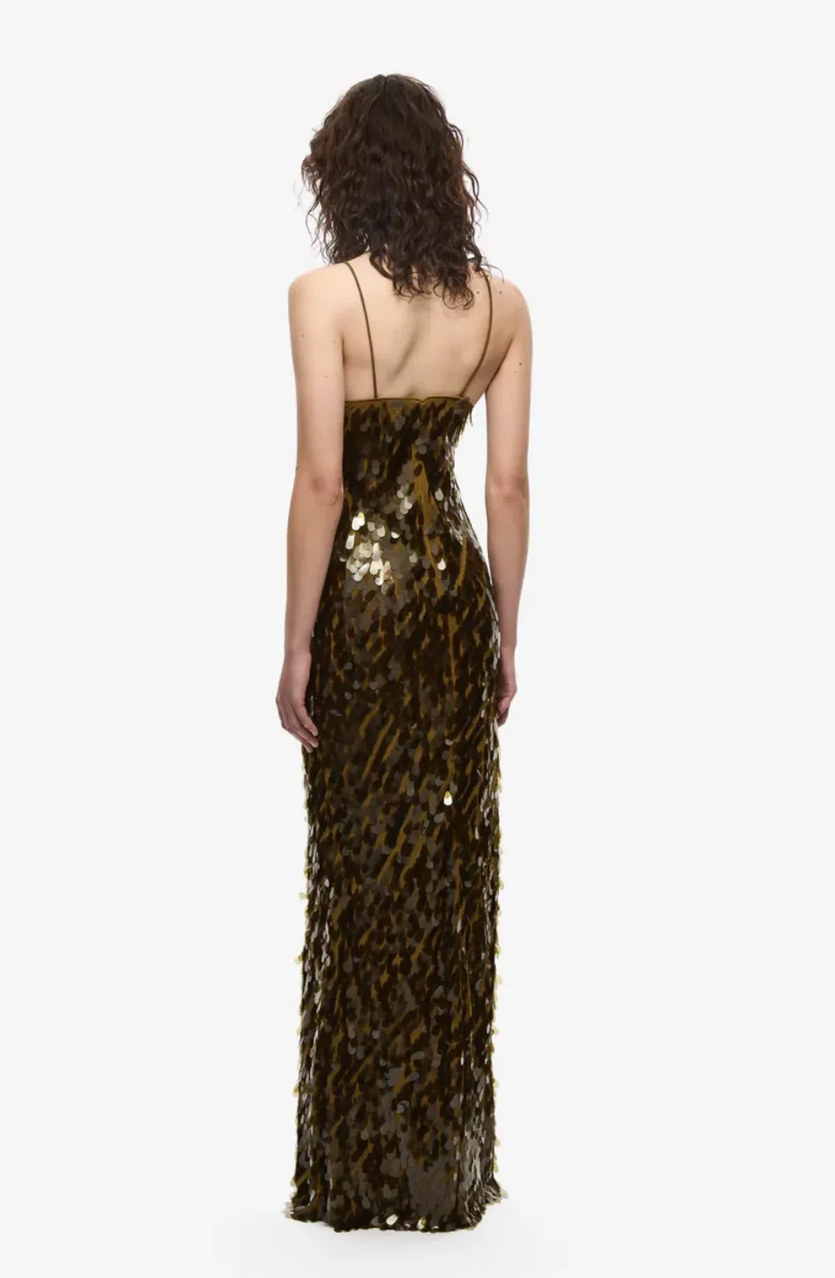 Misha The Sapphire Sequin Dress Plantation Green Size M / AU 10 - Image 3