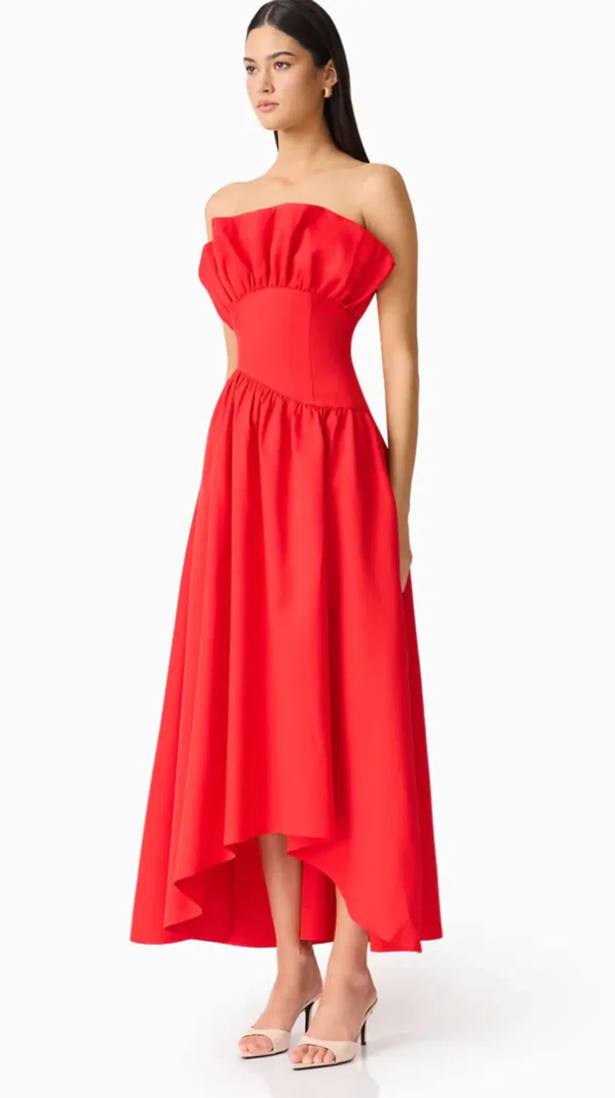 Ellaitt Laurel Sleeveless Maxi Dress In Red Size Small - Image 3